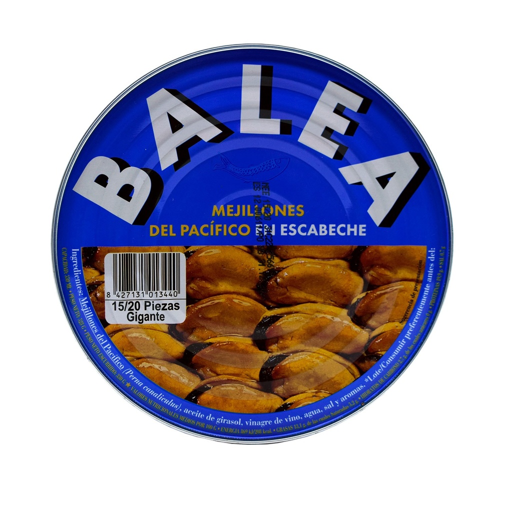 [MEJILLONES0027] BALEA MEJILLONES ESCABECHE 40/50 RO-550