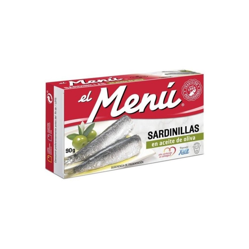 [SARDINILLAS0006] MENU SARDINILLAS EN ACEITE VEGETAL 90 GR F.A.