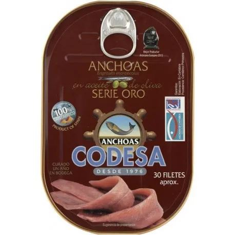 [ANCHOAS0003] CODESA ANCHOAS OLIVA SERIE ORO 180 GR