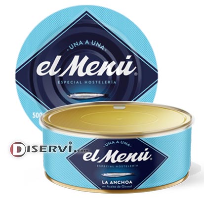 EL MENU ANCHOAS ACEITE VEGETAL RO 1000