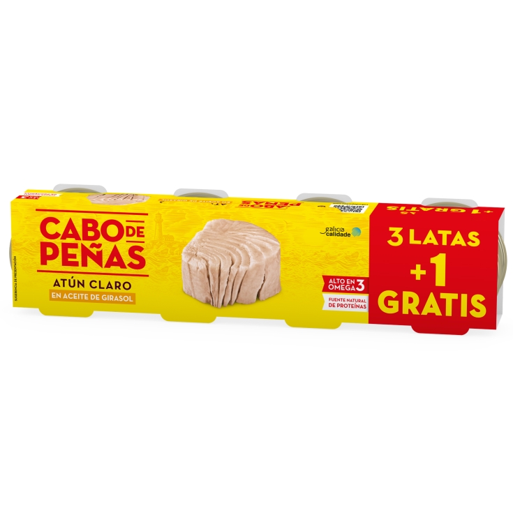 [ATUN0032] CABO DE PEÑAS ATUN CLARO GRIASOL RO-80 PACK 3+1