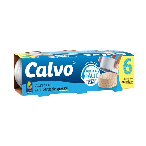 [ATUN0044] CALVO ATUN ACEITE VEGETAL PACK 6