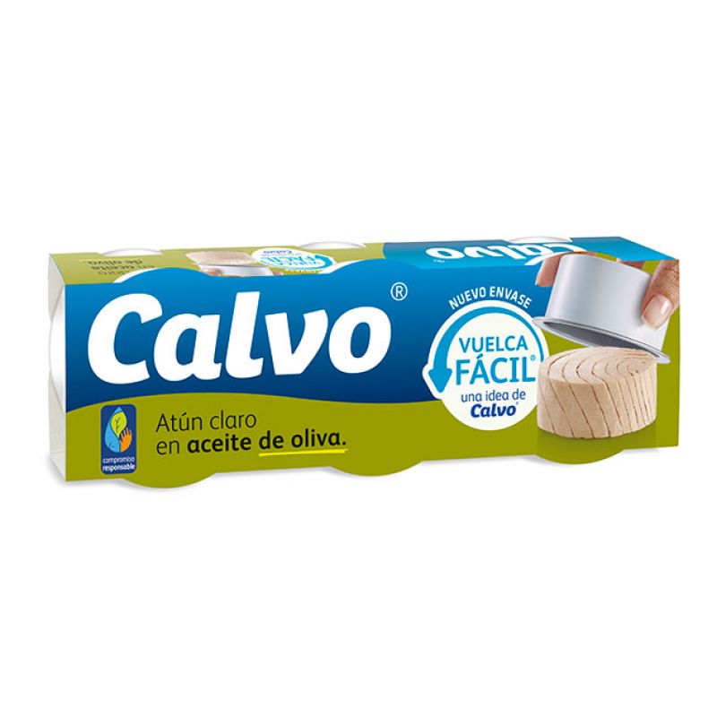 CALVO ATUN OLIVA 80 GR PACK 3+1