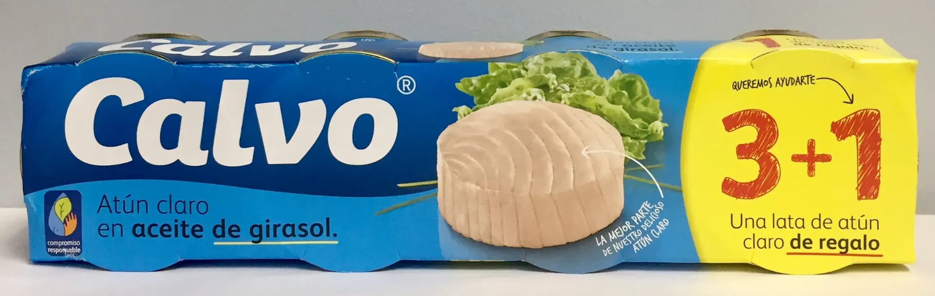 [ATUN0102] CALVO ATUN VEGETAL RO-80 PACK 3 +1