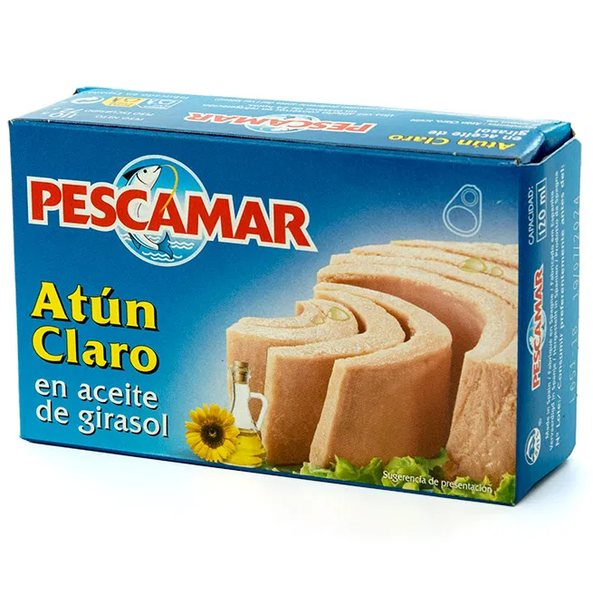 PESCAMAR ATUN CLARO ACEITE VEGETAL RO 160 F.A.