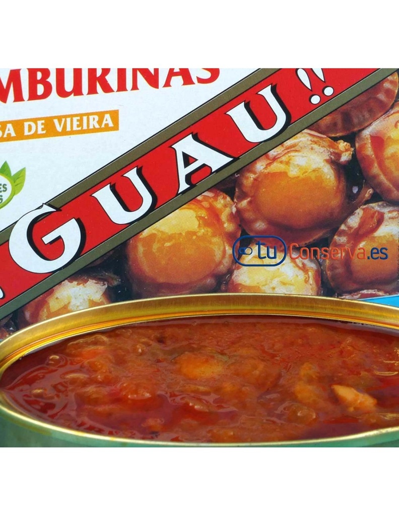 [ALMEJAS0020] GUAU ZAMBURIÑAS EN SALSA VIEIRA OL 120