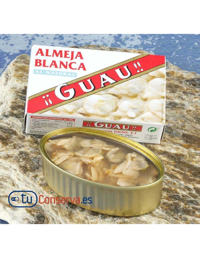 [ALMEJAS0021] GUAU ALMEJA BLANCA AL NATURAL OL 115