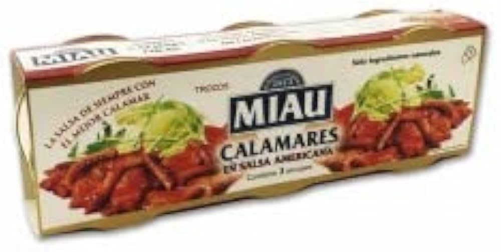 [CALAMARES0001] MIAU CALAMARES SALSA AMERICANA PACK 3