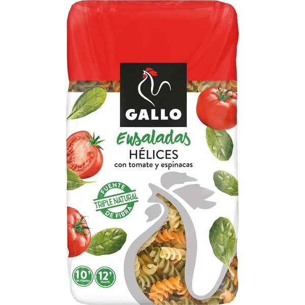 [PLUMAS0007] GALLO HELICES CON VEGETALES 450 GR