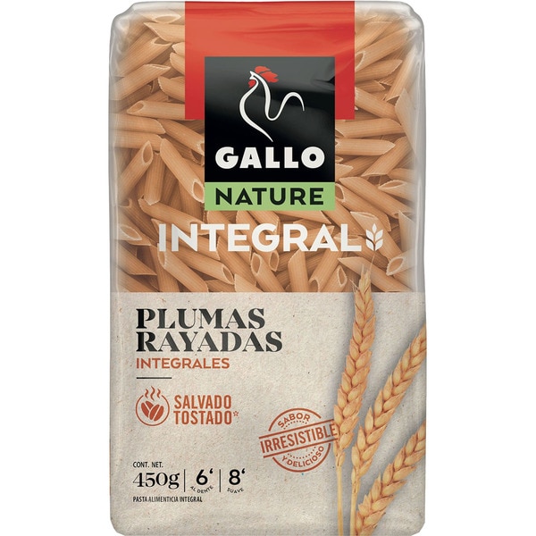 [PASTA0041] GALLO PLUMAS INTEGRALES 450 GR