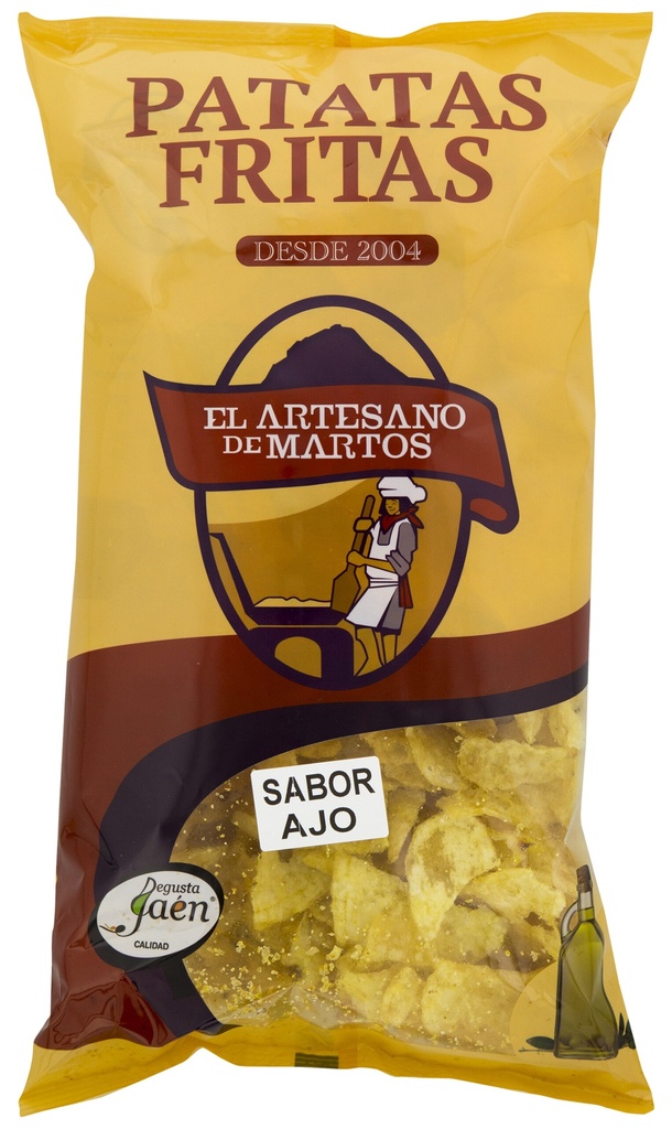[PATATAS0017] EL ARTESANO DE MARTOS PATATAS FRITAS S. AJO 190 GR