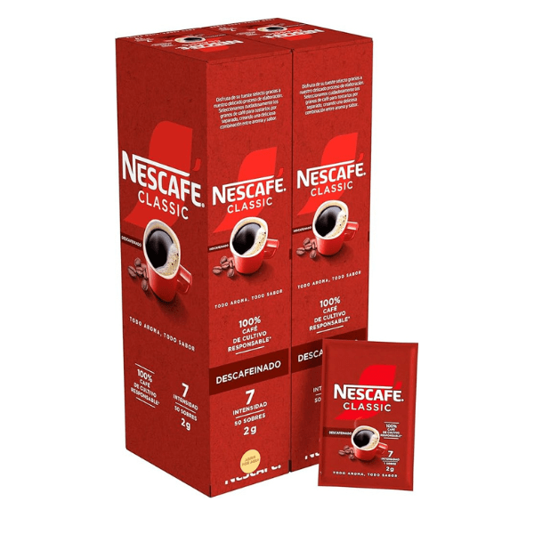 NESCAFE DESCAFEINADO 50 SOBRES