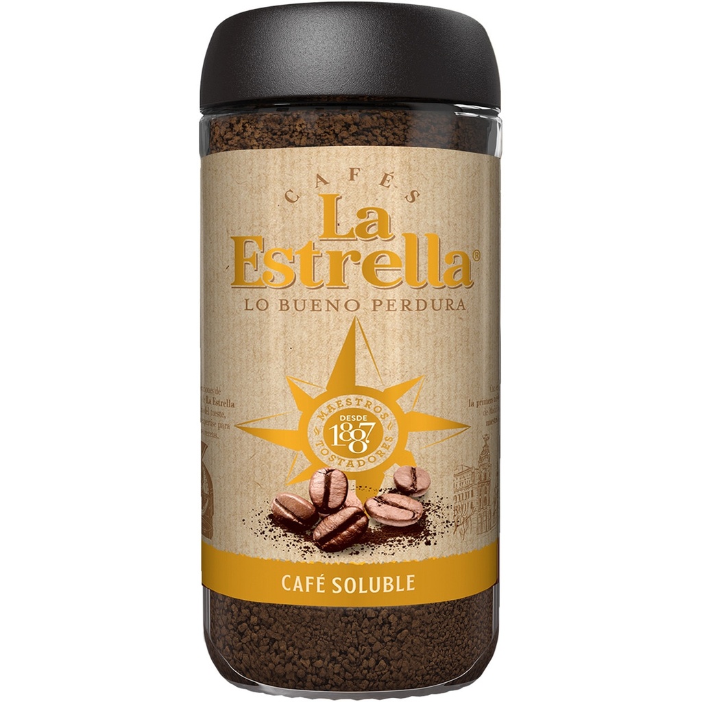 [CAFE0011] ESTRELLA CAFE NATURAL SOLUBLE  200 G + 20%