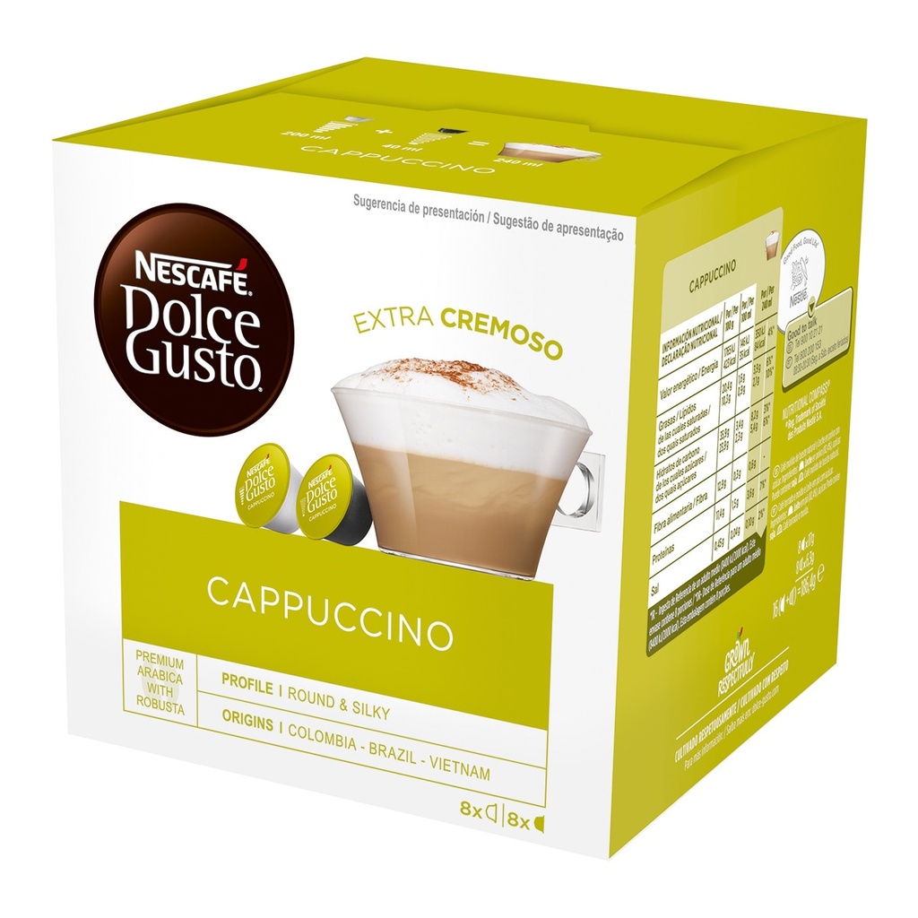 DOLCE GUSTO CAPPUCCINO 16 CAPSULAS