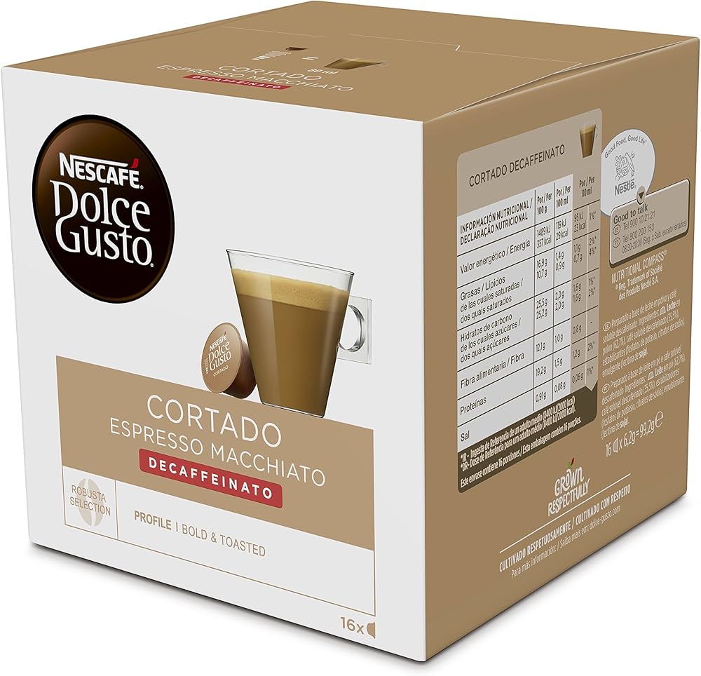 [CAFE0041] DOLCE GUSTO CAFE CORTADO DESCAFEINADO 112 GR