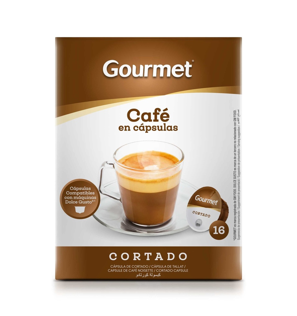 [CAFE0049] GOURMET CAFE CORTADO 16 UND COMP DOLCE G
