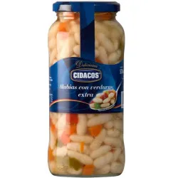 CIDACOS ALUBIAS COCIDAS VERDURAS 1 KG