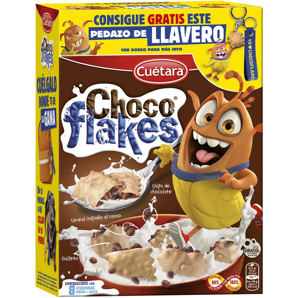 [GALLETAS0050] CUETARA CHOCO FLAKES 425 GR