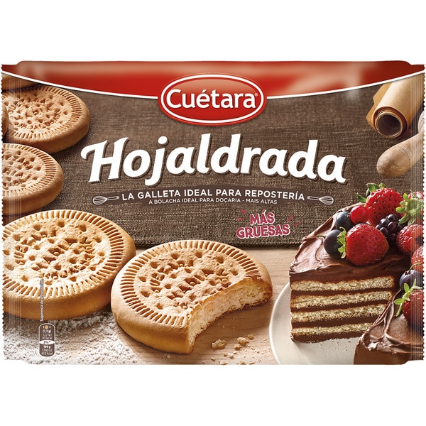 [GALLETA0001] CUETARA HOJALDRADA PACK 4 x150 gr