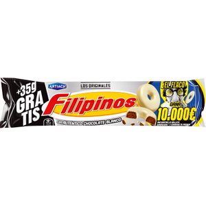 [GALLETA0087] FILIPINOS CHOCOLATE BLANCO 100 +35 GR