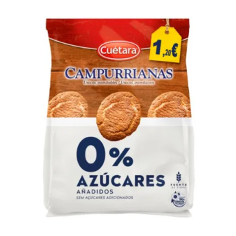 [GALLETA0101] CUETARA MINI CAMPURRIANAS 0 AZUCAR 150 GR