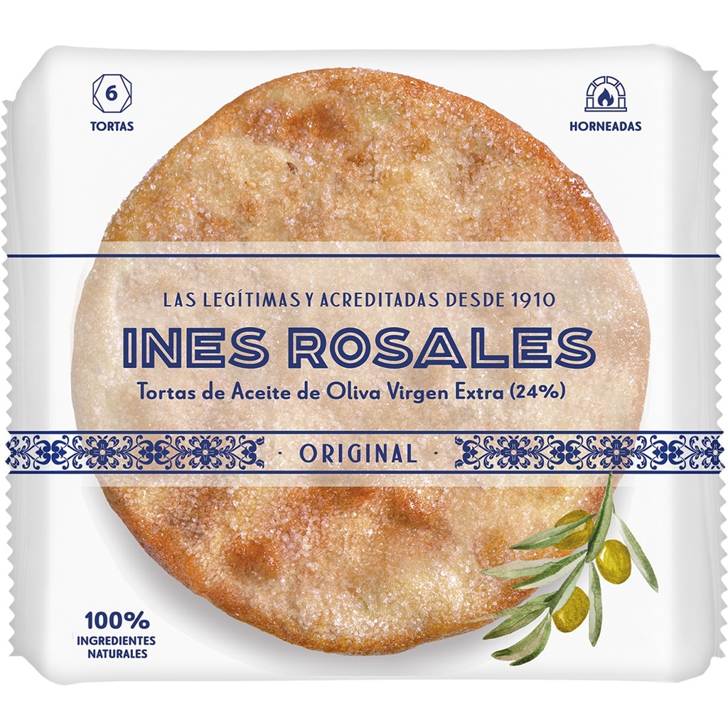 [TORTAS0005] INES ROSALES TORTAS DE ACEITE 6 U 180 GR