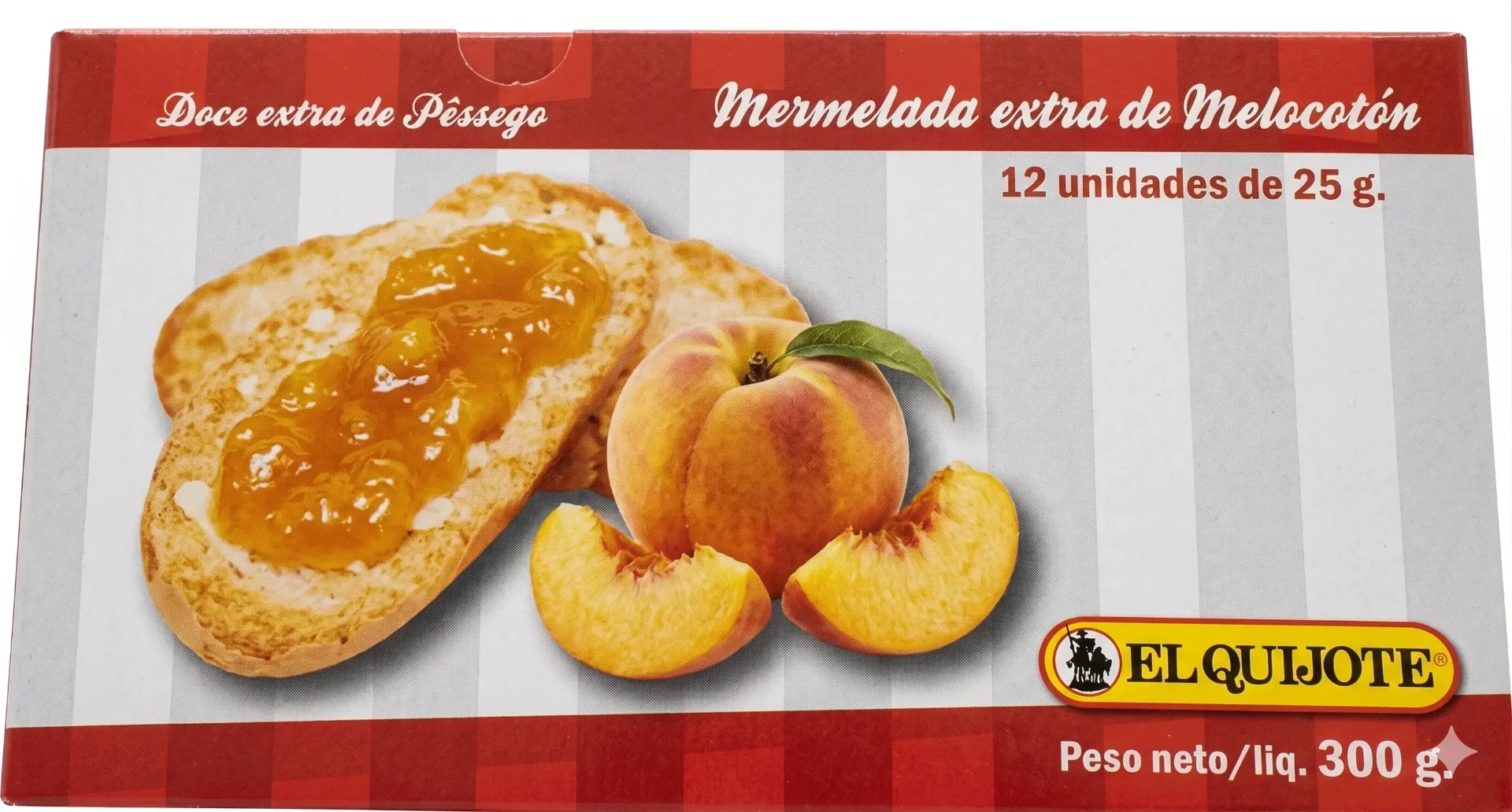 [MERMELADA0024] QUIJOTE MERMELADA MELOCOTON PACK 12 300 gr