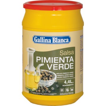[SALSA0010] GALLINA BLANCA SALSA PIMIENTA VERDE 1 KG