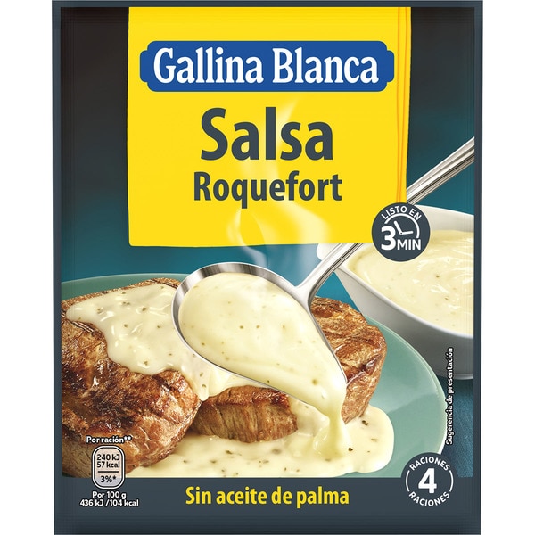 [SALSA0012] GALLINA BLANCA SALSA ROQUEFORT 23 GR