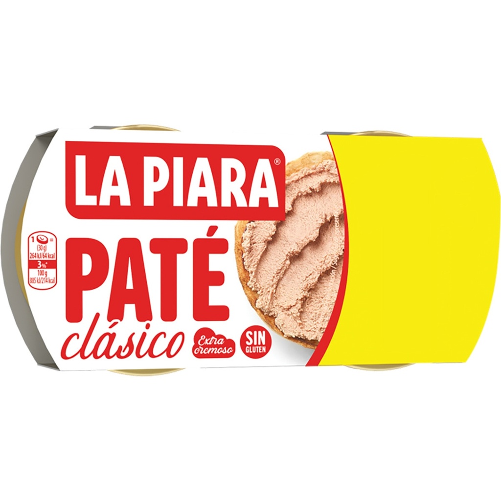 PIARA PATE CLASICO PACK 2 X 75 GR