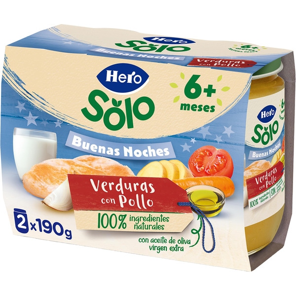 [POTITO0019] BABY HERO B. NOCHES POLLO VERDURAS PACK 2X200 GR