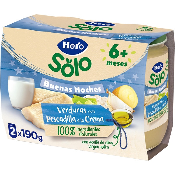 BABY HERO B. NOCHES PESCADiILLA CREMA PACK 2X200 G