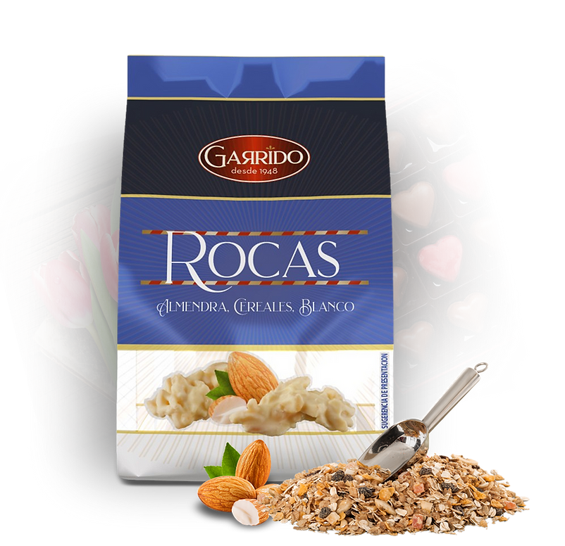 [BOMBONES0011] GARRIDO ROCAS ALMENDRAS CHOCOLATE CEREALES 70 GR