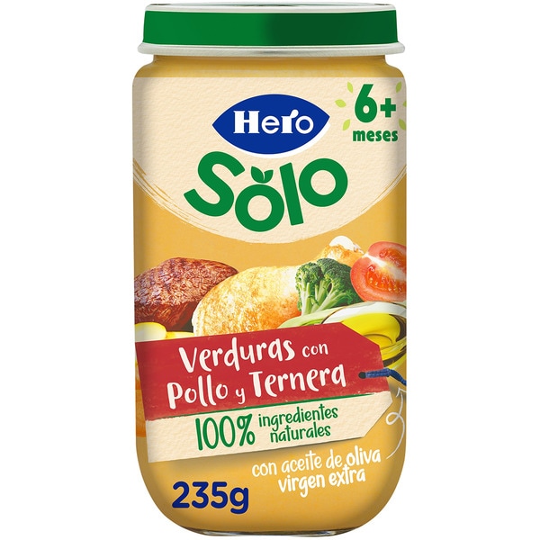 [POTITO0001] BABY HERO VERDURITAS CON POLLO Y TERNERA 250 GR