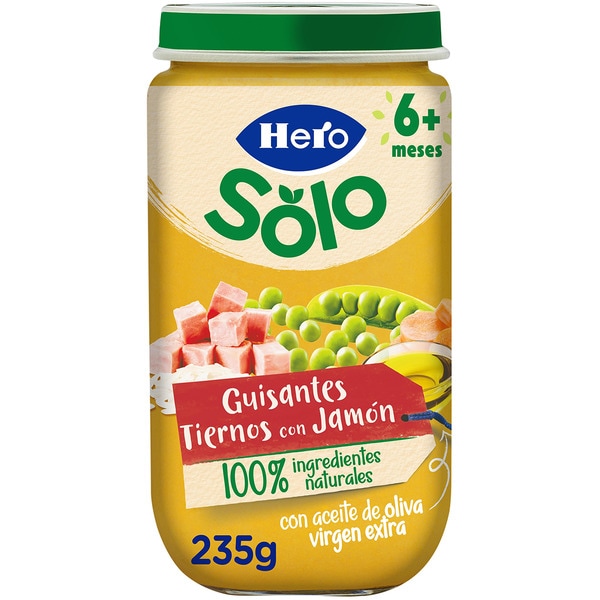 BABY HERO JAMON CON GUISANTES