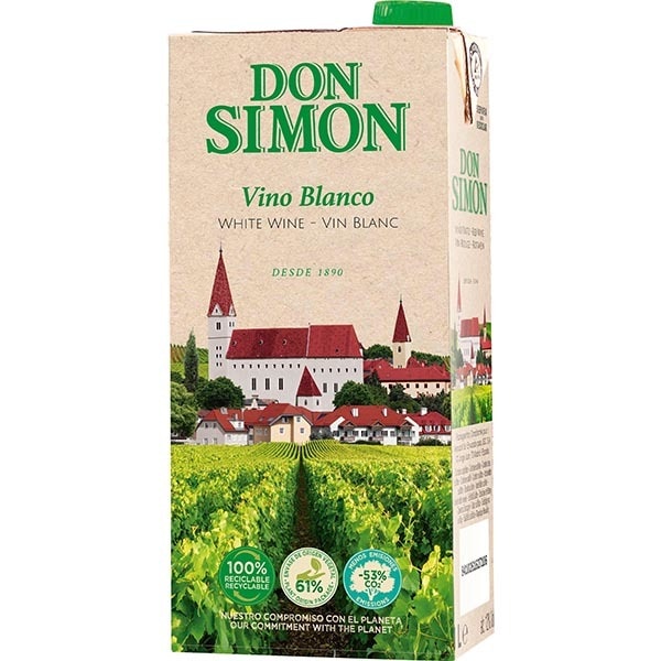[VINOBLANCO0024] DON SIMON VINO BLANCO BRICK 1L