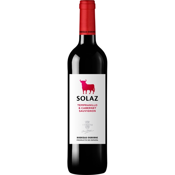 SOLAZ VINO TEMPRANILLO 70 CL