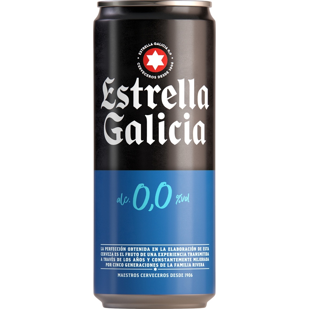 [CERVEZA0086] ESTRELLA GALICIA 00 PACK 33 CL