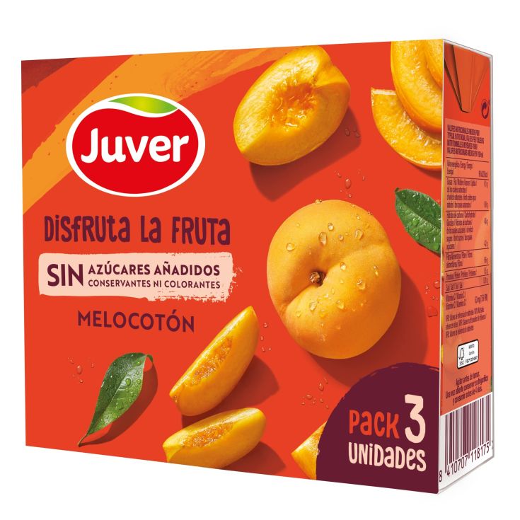 [ZUMO0182] JUVER DISFRUTA MELOCOTON PACK 3X200ML