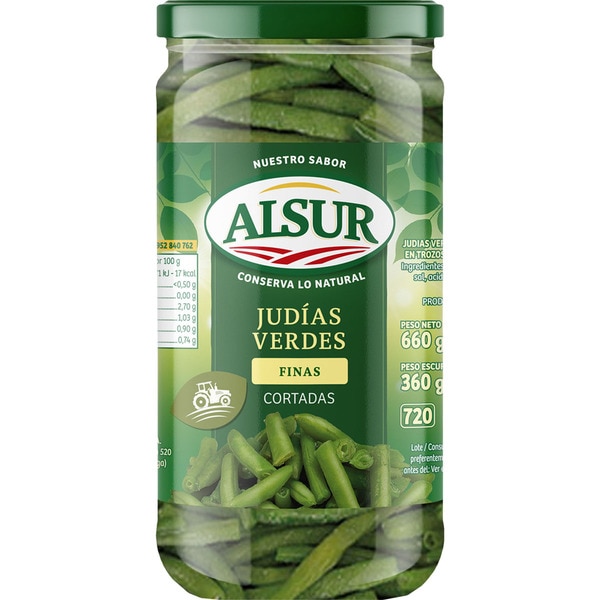 [JUDIAS0004] ALSUR JUDIAS VERDES FINAS 660 GR