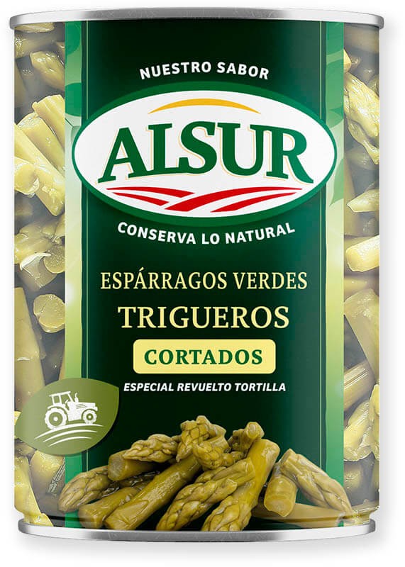 [ESPARRAGOS0017] ALSUR ESPARRAGOS VERDES TRIGUEROS CORTADOS 390G