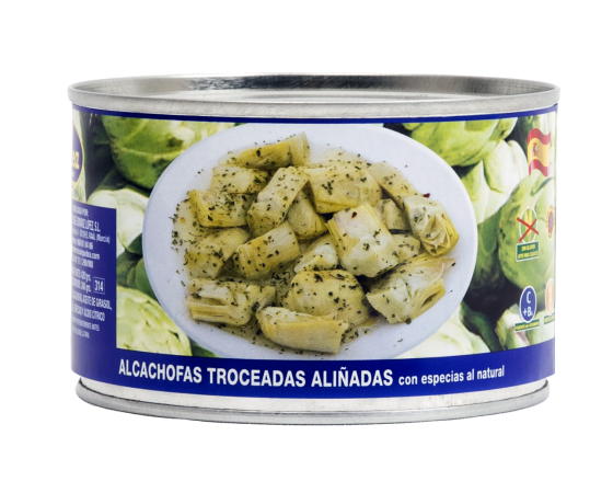 [ALCACHOFAS0038] ORQUIDEA ALCACHOFAS ALIÑADAS PANDERETA