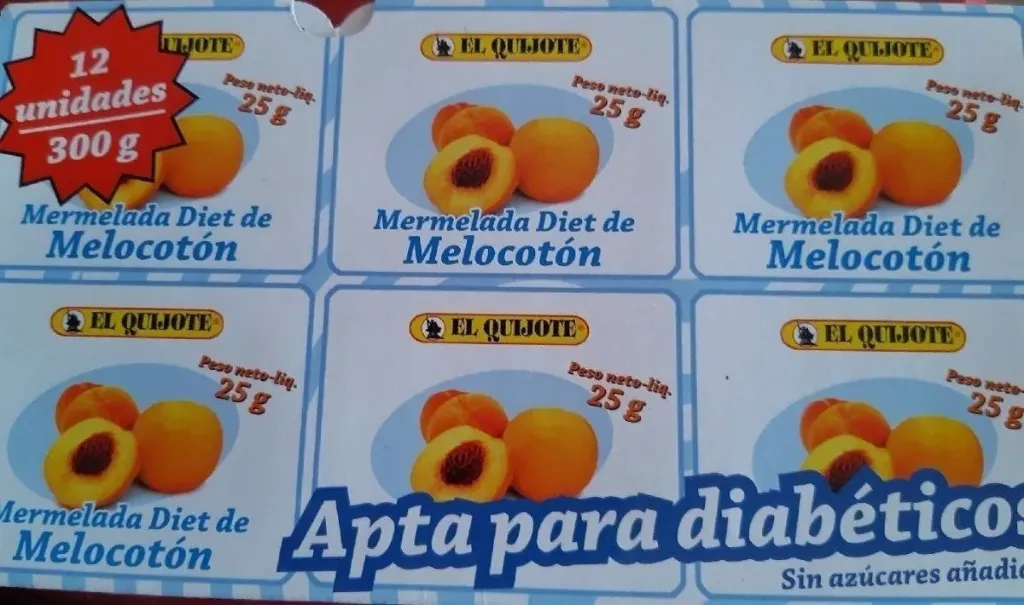 [MERMELADA0026] QUIJOTE MERMELADA MELOCOTON DIET PACK 12X25 GR