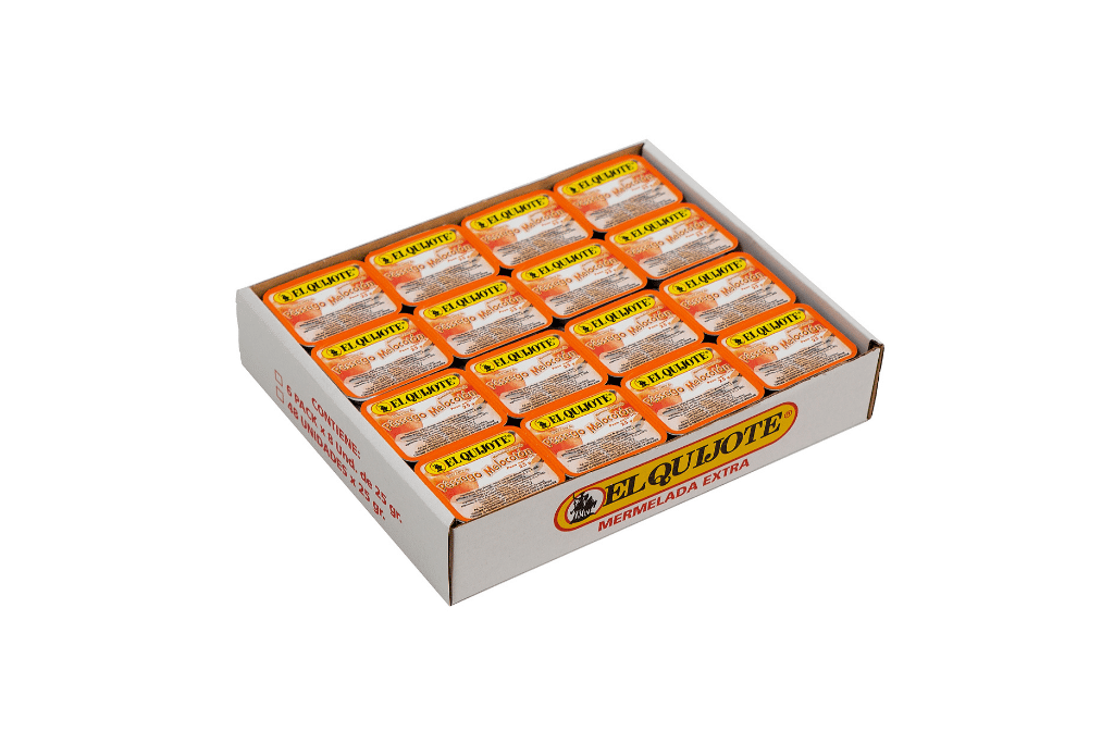 [MERMELADA0026] QUIJOTE MERMELADA MELOCOTON DIET PACK 12X25 GR