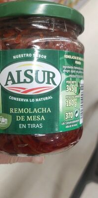 [REMOLACHA0001] ALSUR REMOLACHA 360 GR RALLADA