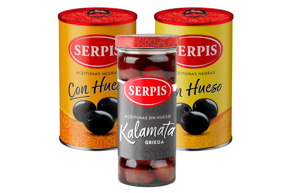 SERPIS ACEITUNAS NEGRAS S/H 280 GR