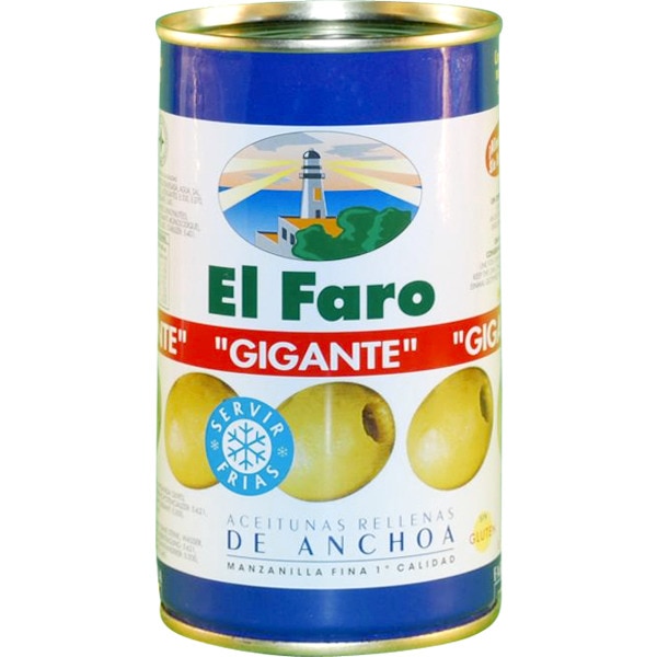 [ACEITUNAS0078] FARO GIGANTE ACEITUNAS RELLENAS 350 G