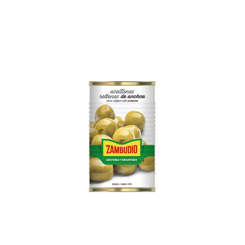 [ACEITUNAS0100] ZAMBUDIO ACEITUNAS RELLENAS ANCHOA 600 240/260