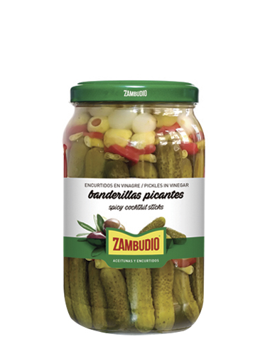 [BANDERILLAS0007] ZAMBUDIO BANDERILLAS PICANTES TROZOS  1000 GR