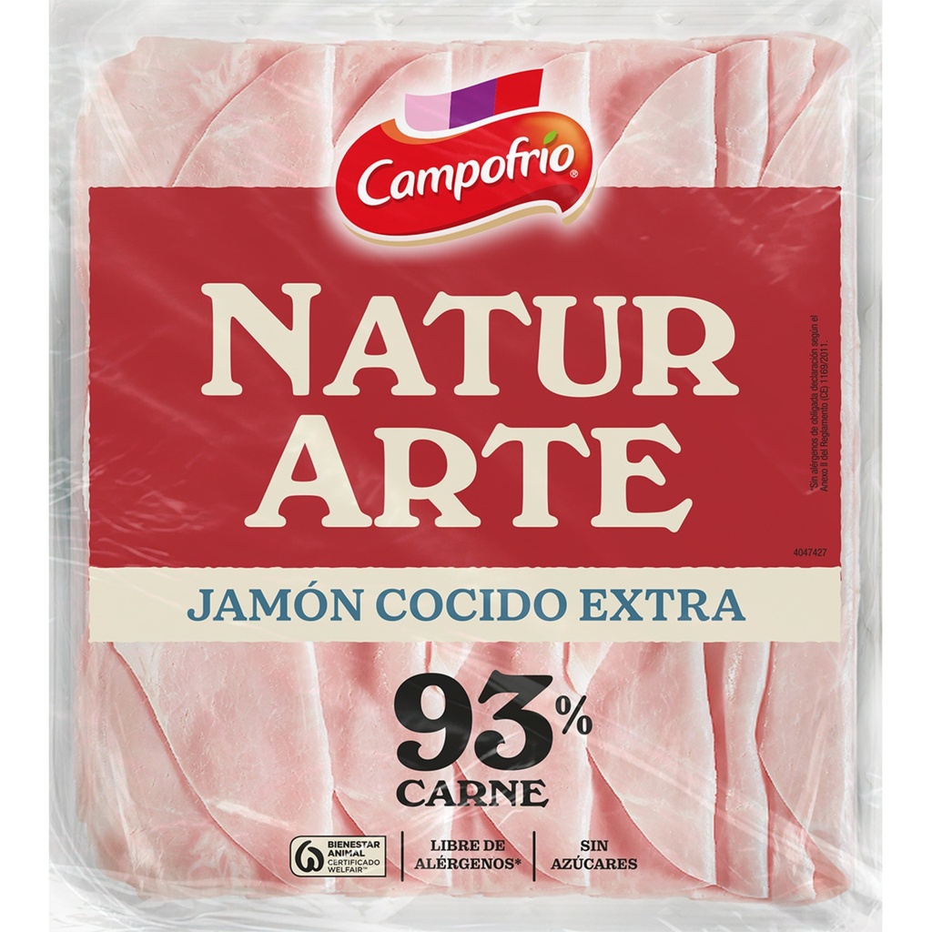 [JAMONCOCIDO0010] CAMPOFRIO NATUR ARTE JAMON COCIDO 90 GR